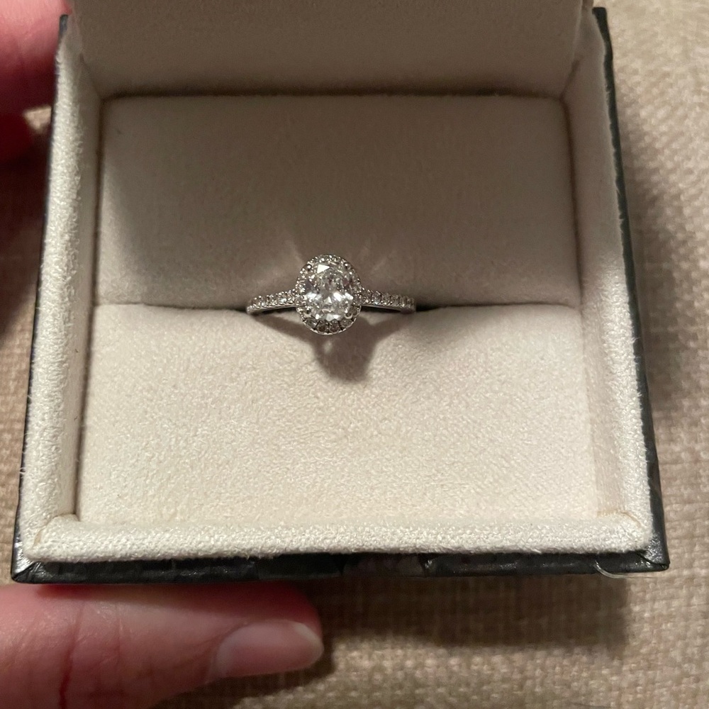 *SOLD* Elegant Silver Diamond Ring